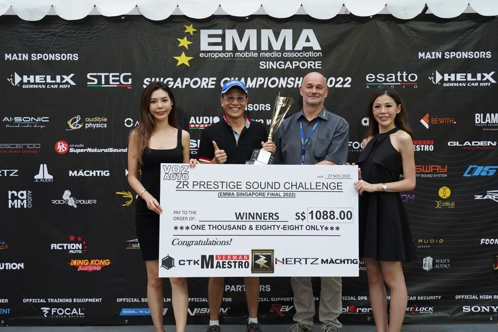 Winning the ZR Prestige Sound Challenge at EMMA Singapore 2022